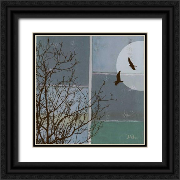 Pinto, Patricia 12x12 Black Ornate Wood Framed with Double Matting Museum Art Print Titled - Full Moon II