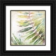 thumbnail image 1 of Pinto, Patricia 12x12 Black Ornate Wood Framed with Double Matting Museum Art Print Titled - Jungle Inspiration Watercolor II, 1 of 4