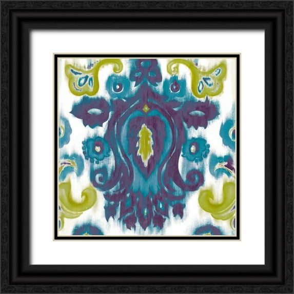 Pinto, Patricia 12x12 Black Ornate Wood Framed with Double Matting Museum Art Print Titled - Radiant Transitions II