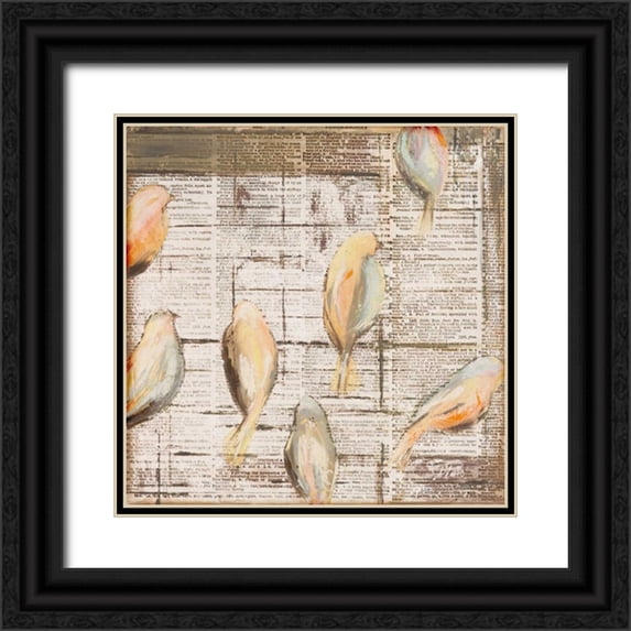 Pinto, Patricia 12x12 Black Ornate Wood Framed with Double Matting Museum Art Print Titled - The Cage II