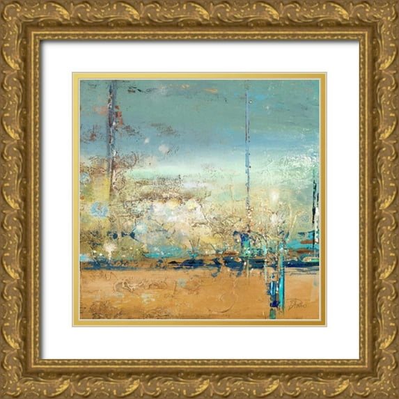 Pinto, Patricia 12x12 Gold Ornate Wood Framed with Double Matting Museum Art Print Titled - Adventure I