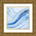 thumbnail image 1 of Pinto, Patricia 12x12 Gold Ornate Wood Framed with Double Matting Museum Art Print Titled - Azul Mar II, 1 of 4