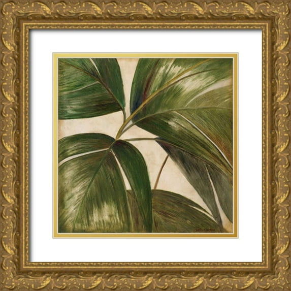 Pinto, Patricia 12x12 Gold Ornate Wood Framed with Double Matting Museum Art Print Titled - La Palmera III
