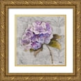 thumbnail image 1 of Pinto, Patricia 12x12 Gold Ornate Wood Framed with Double Matting Museum Art Print Titled - Lavender Flourish Square II, 1 of 4