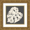 thumbnail image 1 of Pinto, Patricia 12x12 Gold Ornate Wood Framed with Double Matting Museum Art Print Titled - Sophisticated Palm Leaf II, 1 of 4