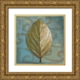 thumbnail image 1 of Pinto, Patricia 12x12 Gold Ornate Wood Framed with Double Matting Museum Art Print Titled - Swift Leaf II, 1 of 4