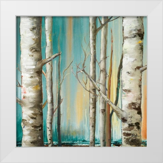 Pinto, Patricia 12x12 White Modern Wood Framed Museum Art Print Titled - Birch Forest II