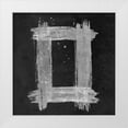 thumbnail image 1 of Pinto, Patricia 12x12 White Modern Wood Framed Museum Art Print Titled - Silver Rectangle on Black, 1 of 4
