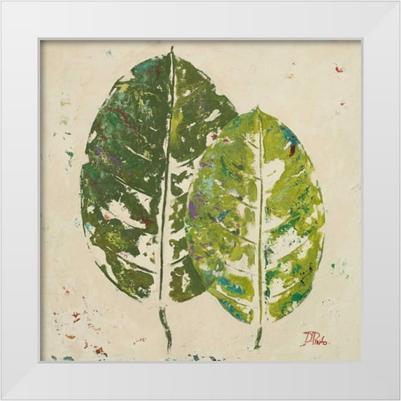 Pinto, Patricia 12x12 White Modern Wood Framed Museum Art Print Titled - The Green Ones II