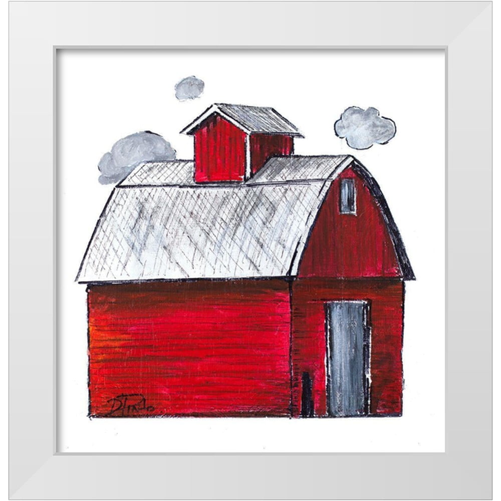 Pinto, Patricia 12x12 White Modern Wood Framed Museum Art Print Titled - The  Red Barn - Walmart.com, image size:1000x1000