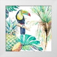 thumbnail image 1 of Pinto, Patricia 12x12 White Modern Wood Framed Museum Art Print Titled - Toucan on Tropical Background, 1 of 4
