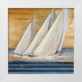 thumbnail image 1 of Pinto, Patricia 12x12 White Modern Wood Framed Museum Art Print Titled - Veleros II, 1 of 4