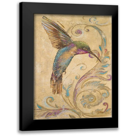 Pinto, Patricia 12x14 Black Modern Framed Museum Art Print Titled - Hummingbird I