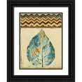 thumbnail image 1 of Pinto, Patricia 12x14 Black Ornate Wood Framed with Double Matting Museum Art Print Titled - Chevron Leaf II, 1 of 4