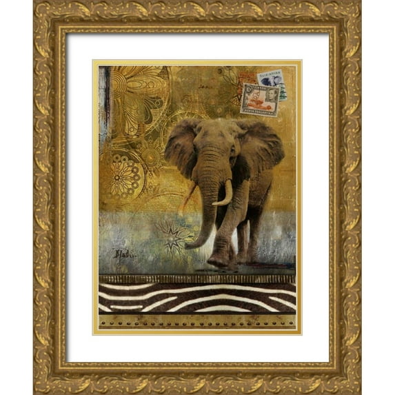 Pinto, Patricia 12x14 Gold Ornate Wood Framed with Double Matting Museum Art Print Titled - Expedition I