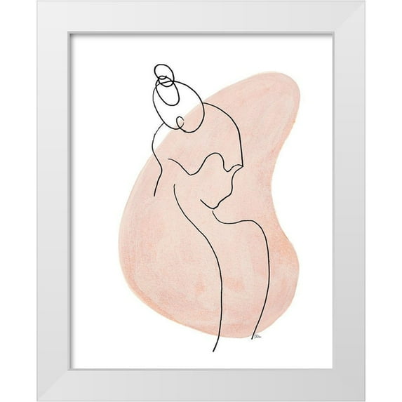 Pinto, Patricia 12x14 White Modern Wood Framed Museum Art Print Titled - Back Silhouette I