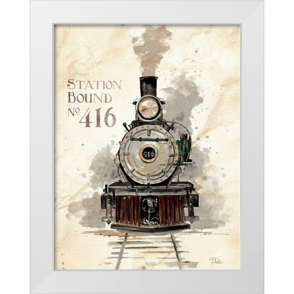 Pinto, Patricia 12x14 White Modern Wood Framed Museum Art Print Titled - Station Bound No.416