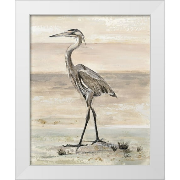 Pinto, Patricia 12x14 White Modern Wood Framed Museum Art Print Titled - The New Egret