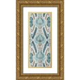 thumbnail image 1 of Pinto, Patricia 12x24 Gold Ornate Wood Framed with Double Matting Museum Art Print Titled - A Touch of Flourish III, 1 of 4