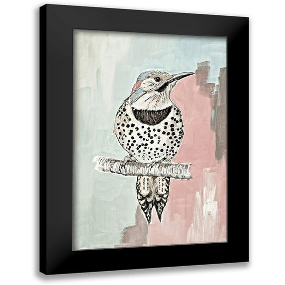 Pinto, Patricia 13x18 Black Modern Framed Museum Art Print Titled - Beige Woodpecker I