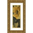 thumbnail image 1 of Pinto, Patricia 13x32 Gold Ornate Wood Framed with Double Matting Museum Art Print Titled - Poppy Garden Panel II, 1 of 4