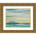 thumbnail image 1 of Pinto|Patricia 14x12 Gold Ornate Wood Framed with Double Matting Museum Art Print Titled - Misty Morning, 1 of 4