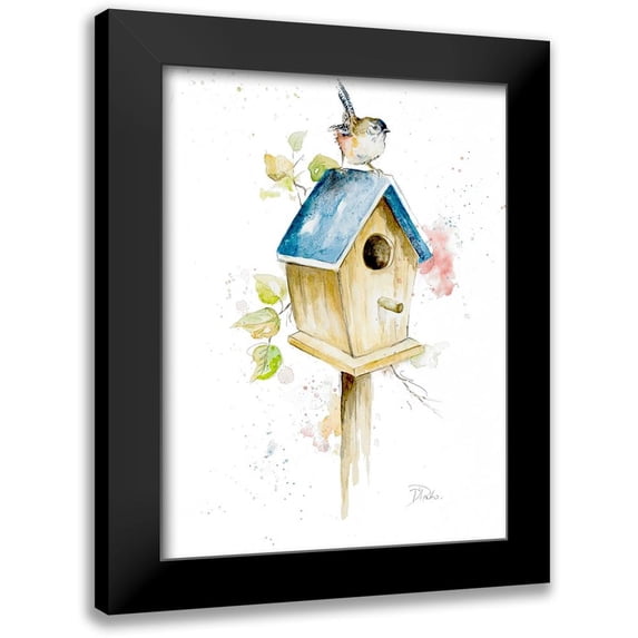 Pinto, Patricia 14x18 Black Modern Framed Museum Art Print Titled - Bird House I