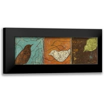 Pinto, Patricia 14x7 Black Modern Framed Museum Art Print Titled - Lovely Birds I