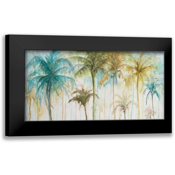 Pinto, Patricia 14x9 Black Modern Framed Museum Art Print Titled - Watercolor Palms