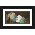 thumbnail image 1 of Pinto, Patricia 14x9 Black Ornate Wood Framed with Double Matting Museum Art Print Titled - My Fashion Leaves II, 1 of 4
