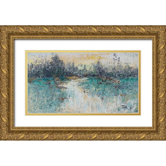 Pinto, Patricia 14x9 Gold Ornate Wood Framed with Double Matting Museum Art Print Titled - Wild Fields