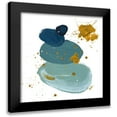 thumbnail image 1 of Pinto, Patricia 15x15 Black Modern Framed Museum Art Print Titled - Blue Stones Square, 1 of 5
