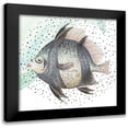 thumbnail image 1 of Pinto, Patricia 15x15 Black Modern Framed Museum Art Print Titled - Coastal Fish I, 1 of 5