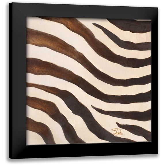 Pinto, Patricia 15x15 Black Modern Framed Museum Art Print Titled - Contemporary Zebra IV