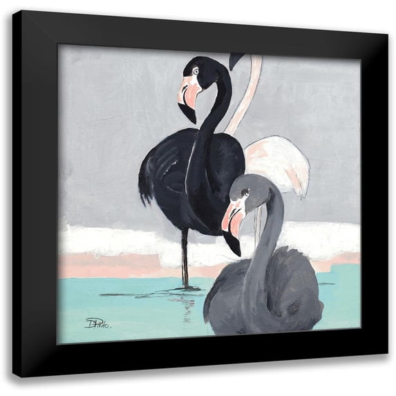 Pinto, Patricia 15x15 Black Modern Framed Museum Art Print Titled - Flamazing II