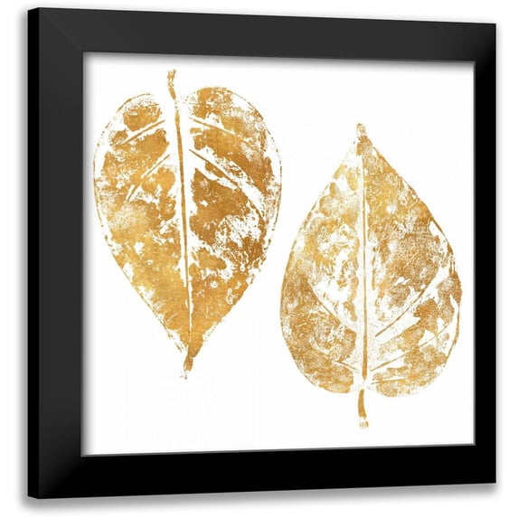 Pinto, Patricia 15x15 Black Modern Framed Museum Art Print Titled - Gold Otono II