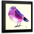 thumbnail image 1 of Pinto, Patricia 15x15 Black Modern Framed Museum Art Print Titled - Purple Bird I, 1 of 5