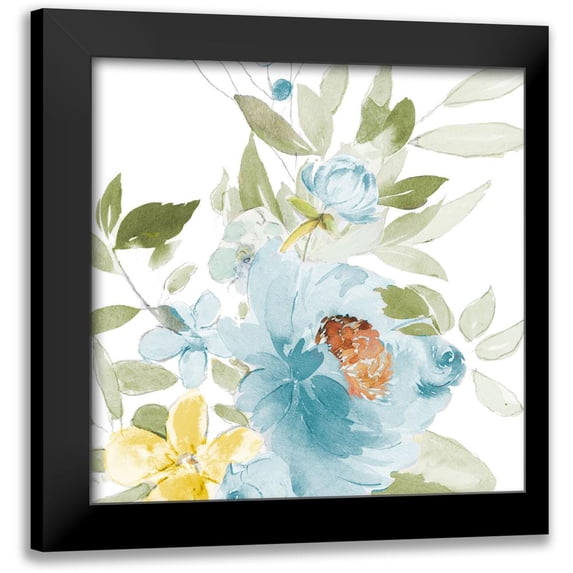 Pinto, Patricia 15x15 Black Modern Framed Museum Art Print Titled - Sweet Blooms I