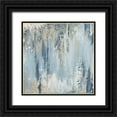 thumbnail image 1 of Pinto, Patricia 15x15 Black Ornate Wood Framed with Double Matting Museum Art Print Titled - Blue Illusion Square II, 1 of 4