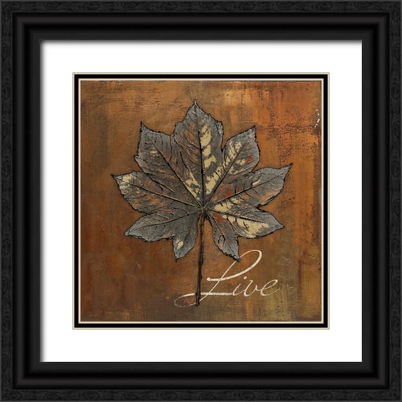 Pinto, Patricia 15x15 Black Ornate Wood Framed with Double Matting Museum Art Print Titled - Maple Live