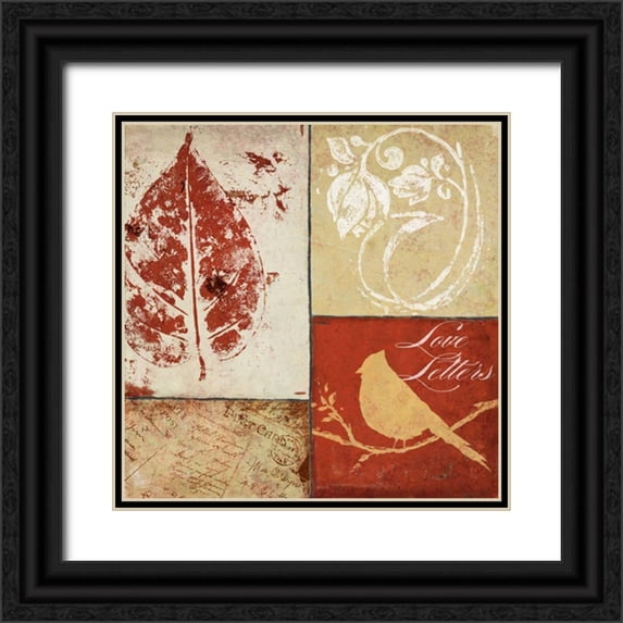 Pinto, Patricia 15x15 Black Ornate Wood Framed with Double Matting Museum Art Print Titled - Reflecting I