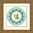 thumbnail image 1 of Pinto, Patricia 15x15 Gold Ornate Wood Framed with Double Matting Museum Art Print Titled - Italian Lemon Tile, 1 of 4