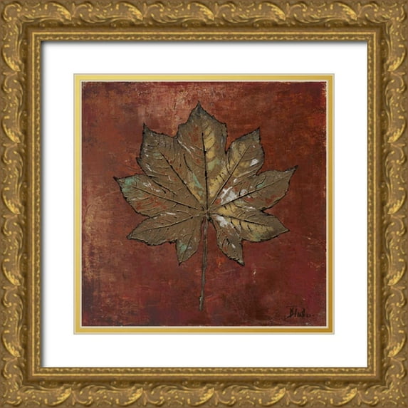 Pinto, Patricia 15x15 Gold Ornate Wood Framed with Double Matting Museum Art Print Titled - Maple I