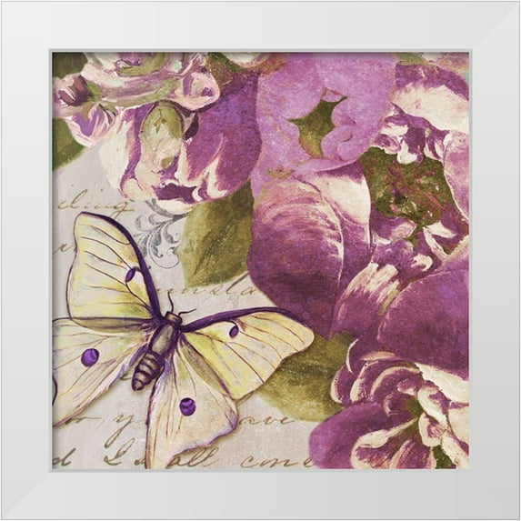 Pinto, Patricia 15x15 White Modern Wood Framed Museum Art Print Titled - Beautiful Peonies in Paris IV