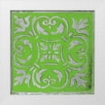 thumbnail image 1 of Pinto, Patricia 15x15 White Modern Wood Framed Museum Art Print Titled - Bright Green Mosaic, 1 of 4