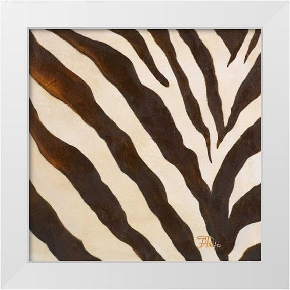 Pinto, Patricia 15x15 White Modern Wood Framed Museum Art Print Titled - Contemporary Zebra III