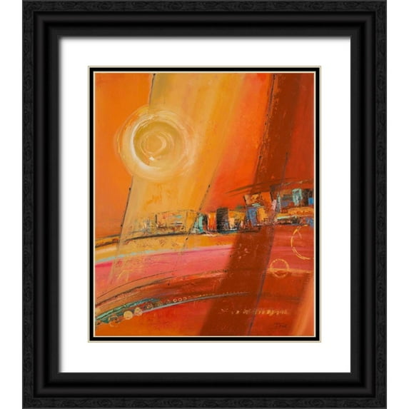 Pinto, Patricia 15x17 Black Ornate Wood Framed with Double Matting Museum Art Print Titled - Sky of Many Suns I