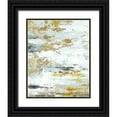 thumbnail image 1 of Pinto, Patricia 15x18 Black Ornate Wood Framed with Double Matting Museum Art Print Titled - Gold Magic Vertical Abstract II, 1 of 4