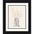 thumbnail image 1 of Pinto, Patricia 15x18 Black Ornate Wood Framed with Double Matting Museum Art Print Titled - Spring Vase With Pebbles, 1 of 4