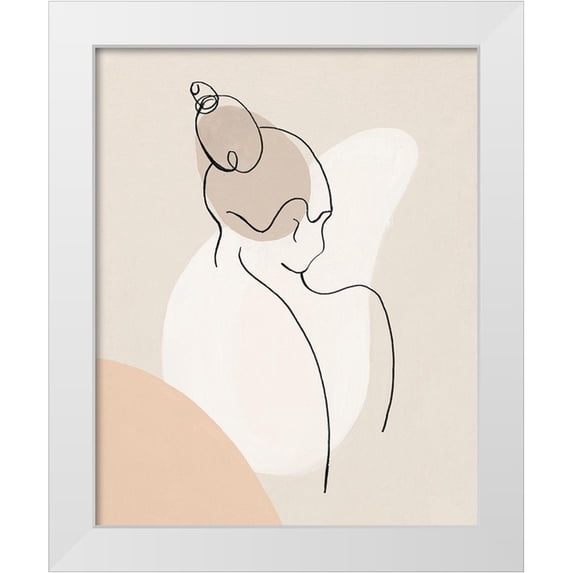 Pinto, Patricia 15x18 White Modern Wood Framed Museum Art Print Titled - Back Silhouette III